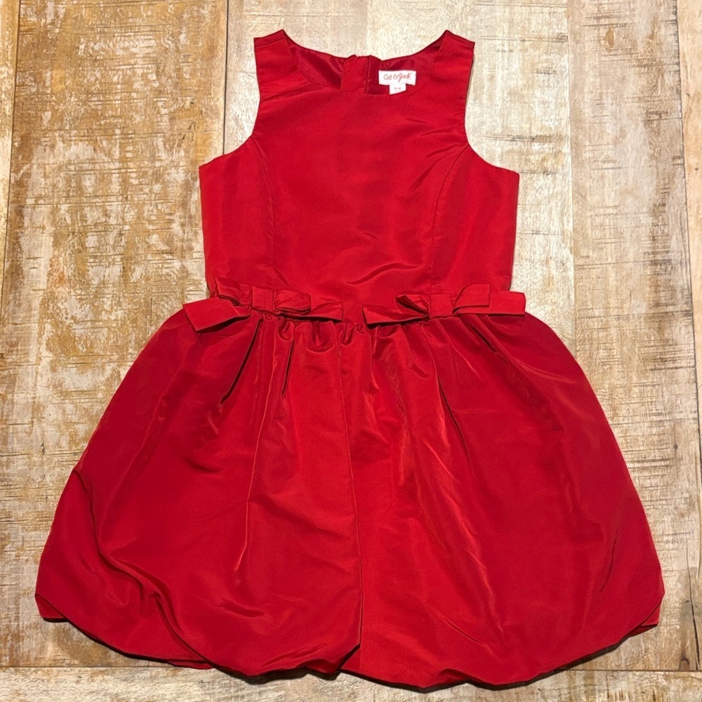 Cat & Jack Girls' Red Dress M(8)